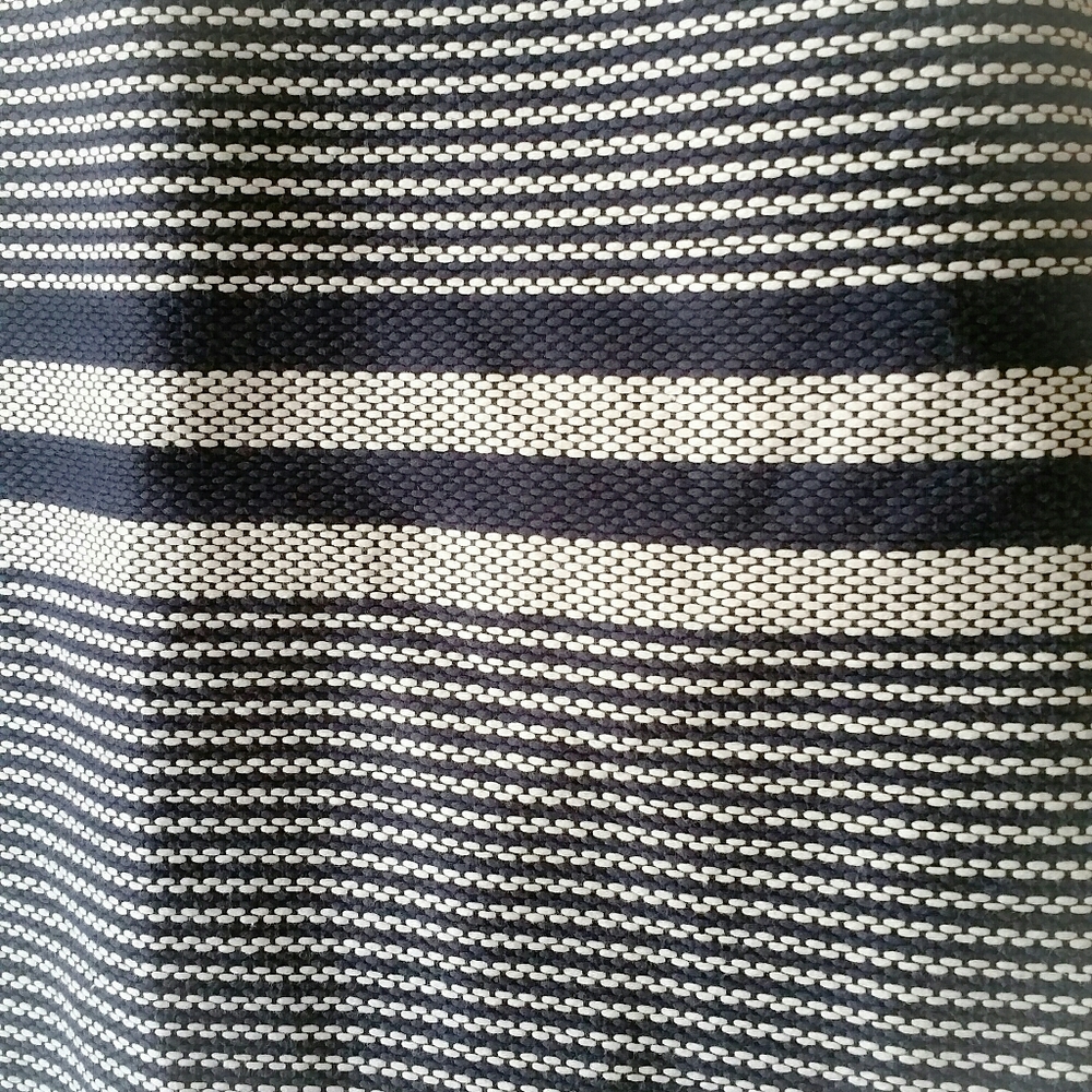 J. Crew Navy / White Stripe A-line Tweed Skirt - Picture 6 of 10